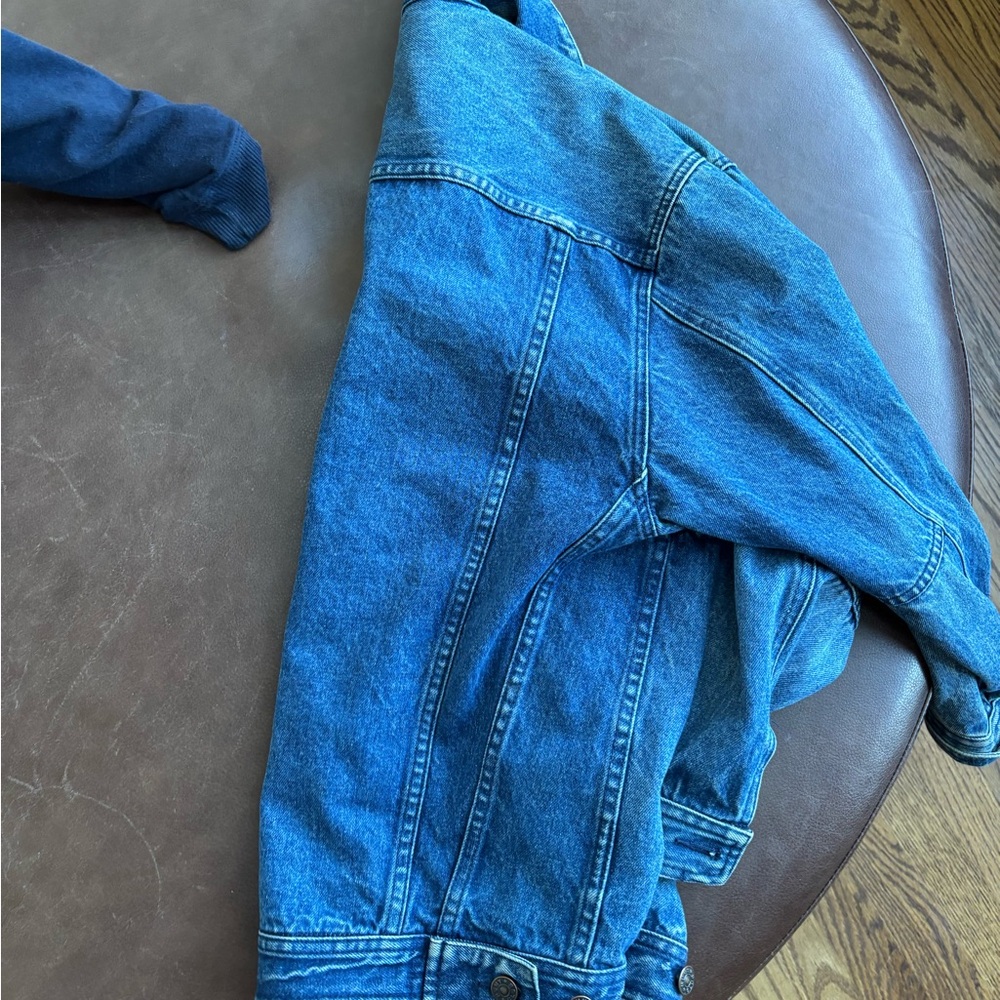 Vintage 90s Hunt Club Denim Jean Jacket Oversized Boxy Size M - Picture 7 of 7